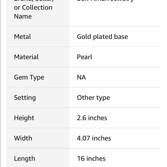 Ben Amun Royal gold plated pearl necklace $545 - Picture 4 of 8